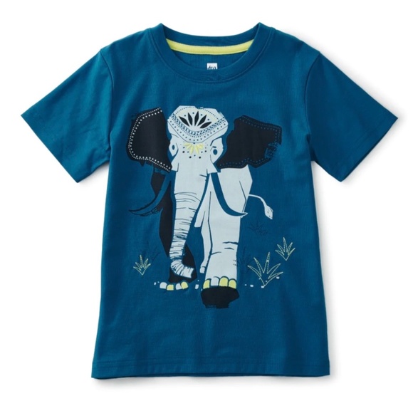 Tea Collection Elephant Hathi Graphic Tee - Picture 1 of 4